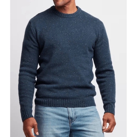 Line Of Trade Other - Line of Trade Sweater Men XL Blue Knit Elbow Pads Wool Rustic Cabincore Lodge